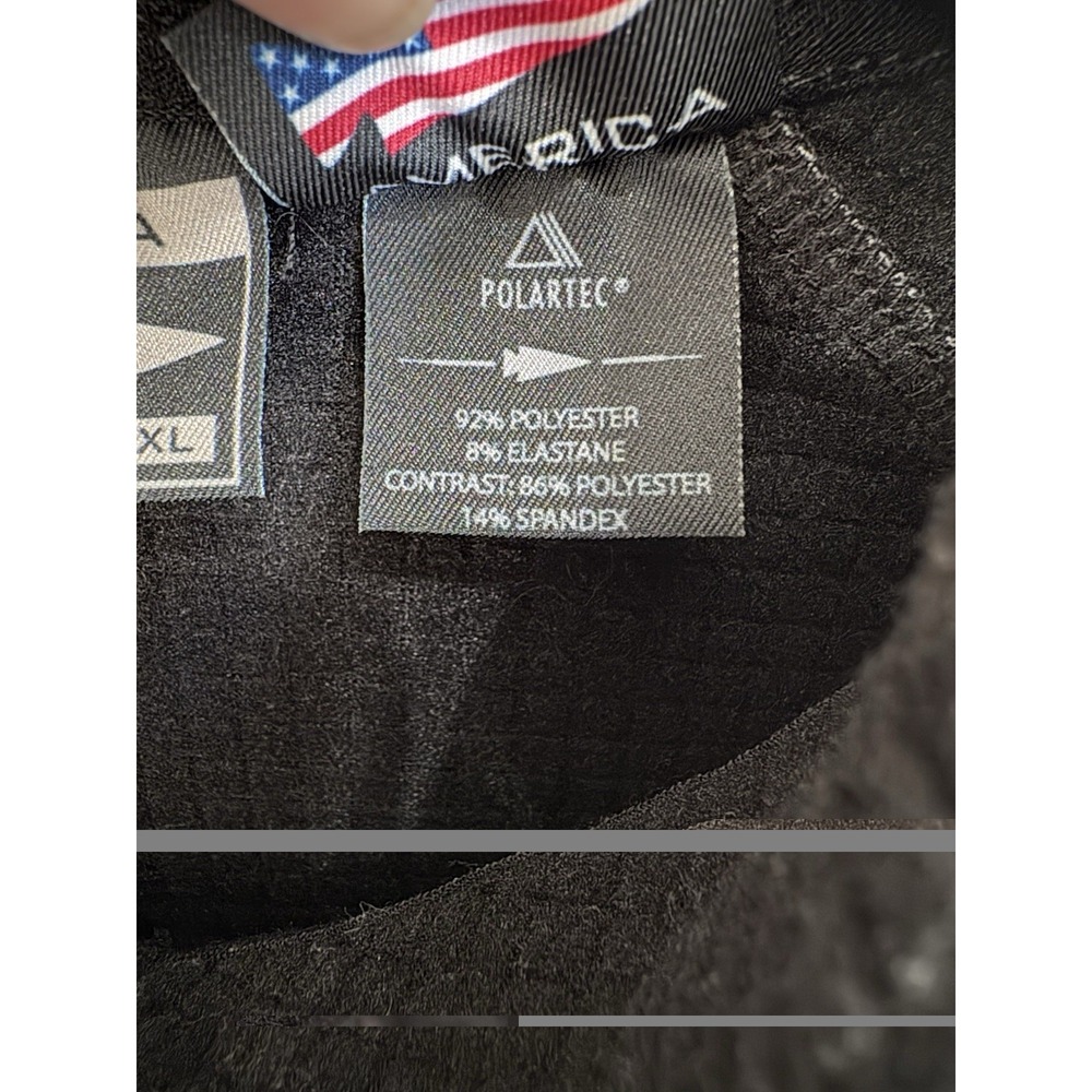 Goruck Grid Fleece Half Zip Black Camo Top Mens Size XL Polartec USA - Picture 4 of 6